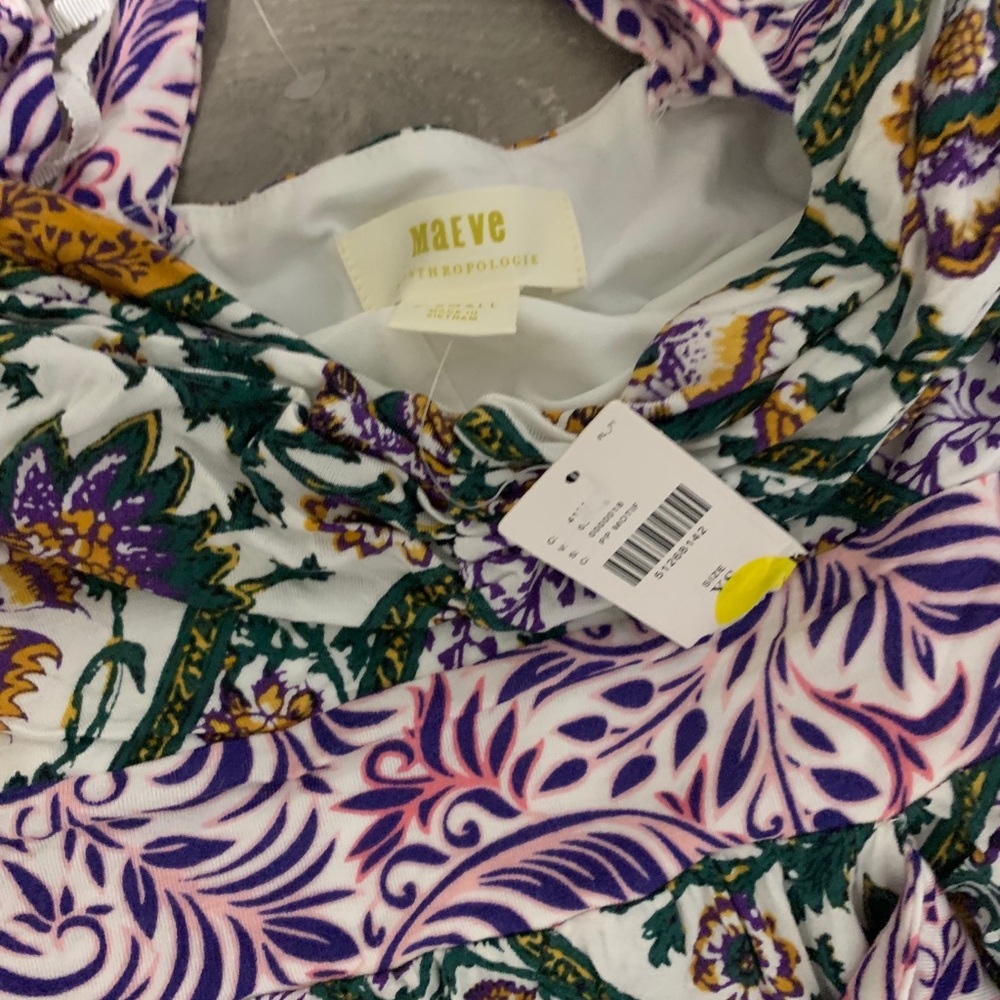 NWT Anthropologie Gabriella ruffled maxi dress - Picture 9 of 9